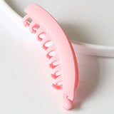 Frosted Solid Color Banana Hair Clips – Fashion Ponytail Barrettes & Hair Claws for Women